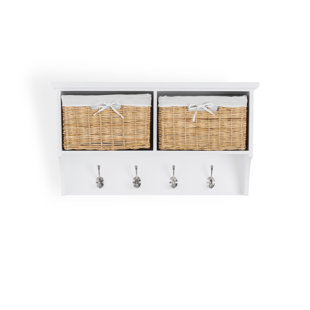 FERNLEAF Erica Wall 4 - Hook Wall Mounted Coat Rack with Storage