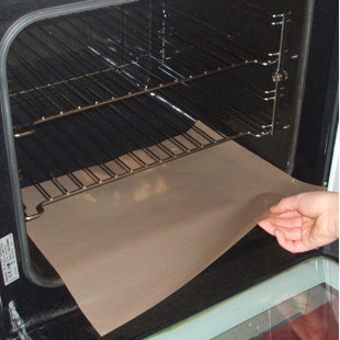 SYMPLE STUFF Reusable Oven Liners Beige 4pk (Set of 4)