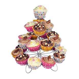 SYMPLE STUFF Cup Cake Stand in Silver