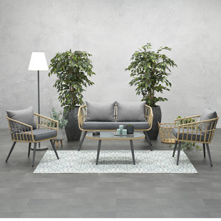 SANSIBAR HOME 4-Sitzer Lounge-Set Fanton mit Polster