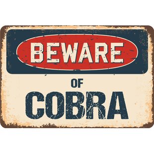 SIGNMISSION Beware of Cobra Sign