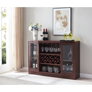 JILL ZARIN Glass Door, 7 Bottle, Wine & Bar Cabinet