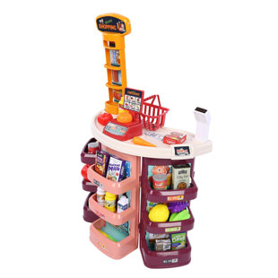 WCCTNYDY INC Kid Grocery Play Carts & Stands Set