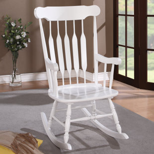 WILDON HOME® Solid Wood Rocking Chair
