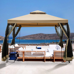 PABIN INC Outdoor 10 Ft. W x 10 Ft. D Metal Patio Gazebo