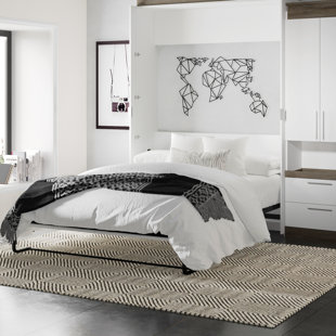 MERCURY ROW® Armiead Murphy Bed and Storage Cabinet with Pull-Out Shelf