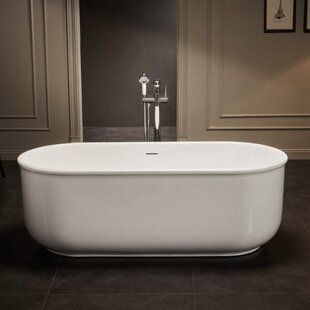 CHEVINGTON 67'' x 31.5'' Freestanding Soaking Acrylic Bathtub