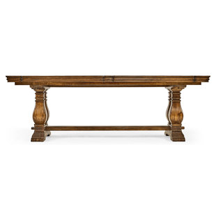 JONATHAN CHARLES FINE FURNITURE Huntingdon Extendable Solid Wood Dining Table
