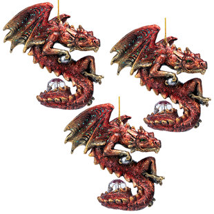 DESIGN TOSCANO Resin Animals Hanging Figurine Ornament (Set of 3)