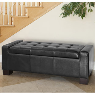 HOME LOFT CONCEPTS Faux Leather Ottoman