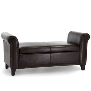 HOME LOFT CONCEPTS Faux Leather Ottoman