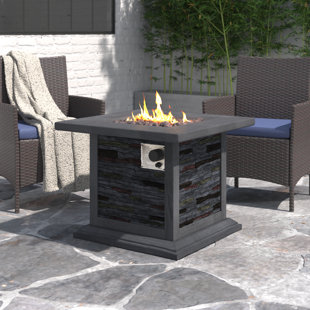 STEELSIDE™ Matteo Stone Propane Gas Fire Pit Table
