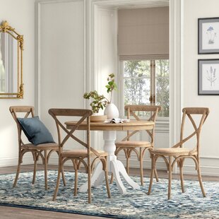 KELLY CLARKSON HOME Liv 5 - Piece Solid Wood Pedestal Dining Set