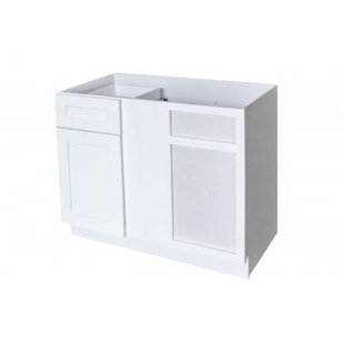 L&C CABINETRY Recessed Panel 33'' W x 34.5'' H Painted Plywood Standard Base Cabinet Ready-to-Assemble
