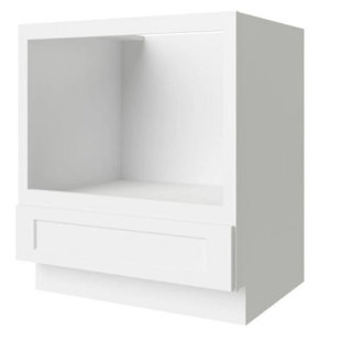 L&C CABINETRY Recessed Panel 30'' W x 34.5'' H Painted Plywood Standard Base Cabinet Ready-to-Assemble
