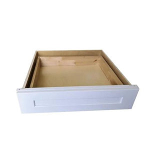 L&C CABINETRY Recessed Panel 7.5'' H Painted Plywood Standard Base Cabinet Stock