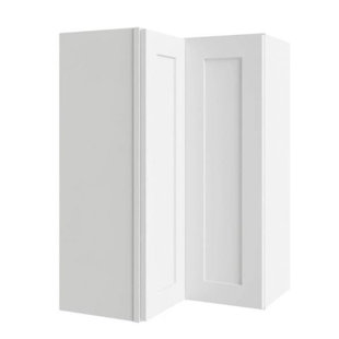 L&C CABINETRY Recessed Panel 24'' W Painted Plywood Corner Wall Cabinet Ready-to-Assemble