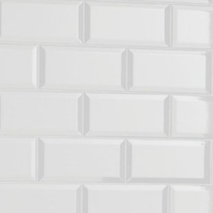 ABOLOS Diy 3" x 6" Glass Peel & Stick Subway Tile