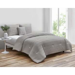 BECO HOME Waffle Percale Comforter Set