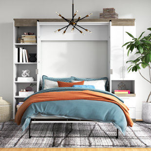 MERCURY ROW® Armiead Full Murphy Bed with Narrow Storage Solutions (99W)