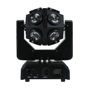 THE PARTY AISLE™ Saco 12W RGBW High Brightness LED Beam Moving Head DJ Disco Stage Wash Light