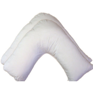 SYMPLE STUFF V Shaped Polycotton Support Pillow Pair (Set of 2)