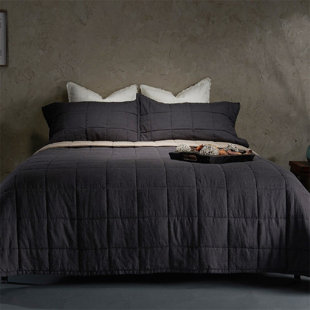 ENDLESSBAY Belgian Flax Linen Percale Quilt