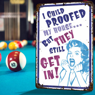 ATX CUSTOM SIGNS Funny Metal Sign