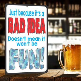 ATX CUSTOM SIGNS Funny Metal Sign