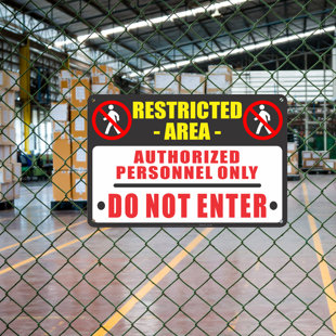 ATX CUSTOM SIGNS All Weather Metal Warning Sign (Set of 2)