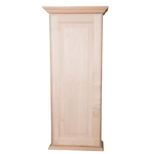 TIMBER TREE CABINETS Autumn on the Wall Surface Mount Frameless 1 Door Medicine Cabinet with Adjustable Shelves