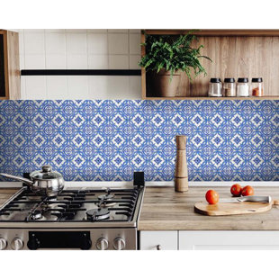 HOMEROOTS 7'' W x 7'' L Vinyl Peel and Stick Mosaic Tile