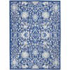HOMEROOTS HRT Furniture Oriental Machine Woven Polypropylene Area Rug in Blue
