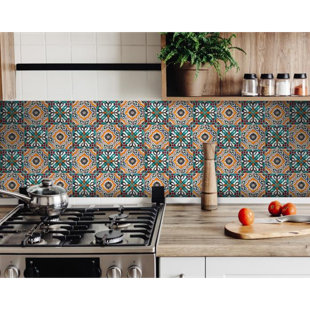HOMEROOTS 8" x 8" Vinyl Peel & Stick Mosaic Tile Kit
