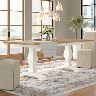 THREE POSTS Mason Extendable Solid Wood Dining Table