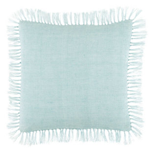 PINE CONE HILL Laundered Fringed Throw Pillow