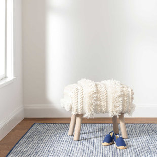 ANNIE SELKE HOME Zhara Upholstered Ottoman