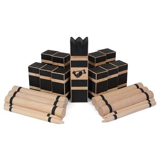 GROWN MAN GAMES Grown Man Kubb Game - Viking Chess - Premium Hardwood Kubb Set - Official Tournament Size Kubb Lawn Game - Kubb Original Yard Game Games Kubb Tournament Edition