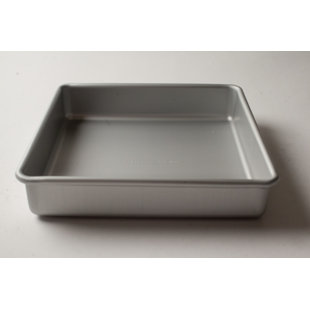 LloydPans Kitchenware 9.8'' Aluminum Square Classic Cake Pan