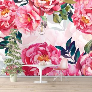 IDEA4WALL Peel & Stick Removable Floral Wall Mural