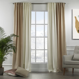 LILIJAN HOME & CURTAIN Decorative Window Curtain Each Panel 27'' Wide (Set of 4)