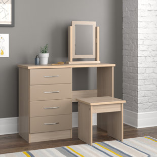 ZIPCODE DESIGN Cascio Dressing Table Set with Mirror