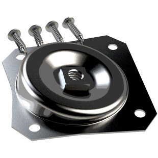 DESIGNS OF DISTINCTION® FURNITURE FINDINGS Straight Mounting Plate Hardware