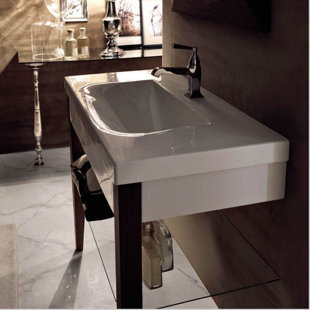 WS BATH COLLECTIONS Bentley 31.5'' Wall Mounted Single Bathroom Vanity with Ceramic Top