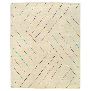 TUFENKIAN Spotlight Hand-Knotted Wool White Area Rug