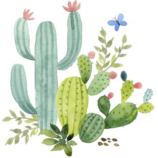 FOUNDRY SELECT " Happy Cactus IV " by Jane Maday