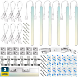 SUNPERIAN 12" Plug In LED Under Cabinet Strip Light