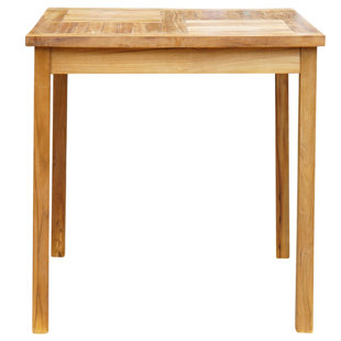 BAYOU BREEZE Klaus Square Teak Outdoor Bar Table