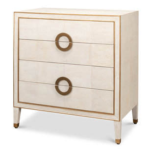 SARREID LTD Gabriella Shagreen Accent Chest