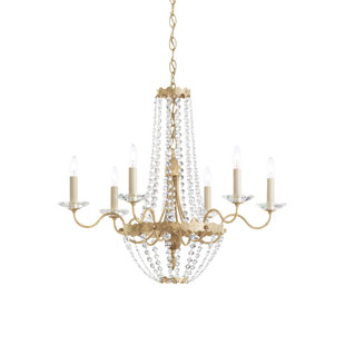 SCHONBEK Early American 6 - Light Dimmable Classic / Traditional Chandelier